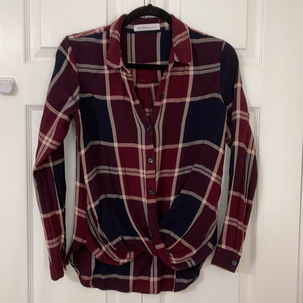 BCBGeneration Plaid shirt.